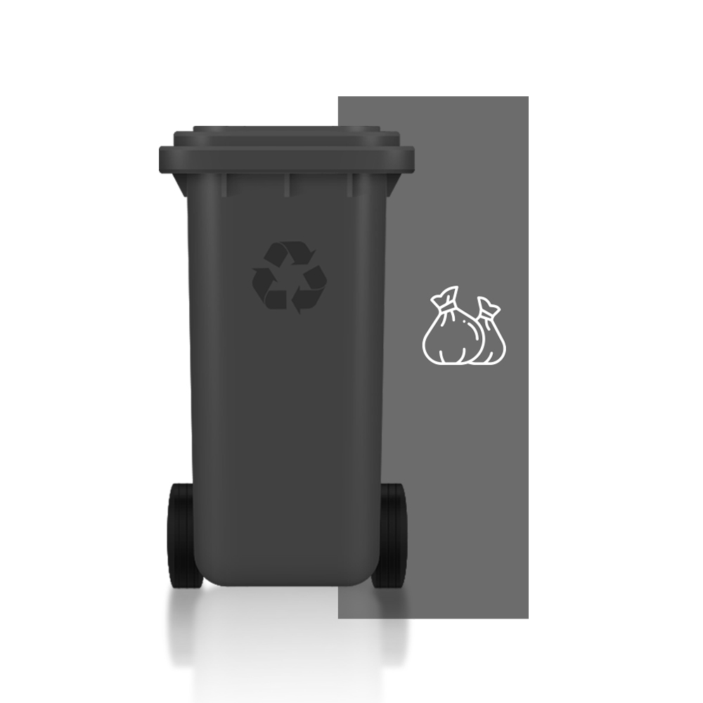 Color Gris Oscuro - Reciclaje de Resto de Residuos